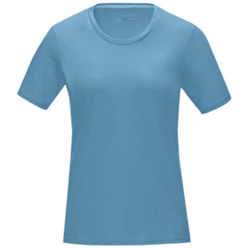 Azuritové dámské organické tričko GOTS s krátkým rukávem, světle modrá, S Azuritové dámské organické tričko GOTS s krátkým rukávem, světle modrá, S