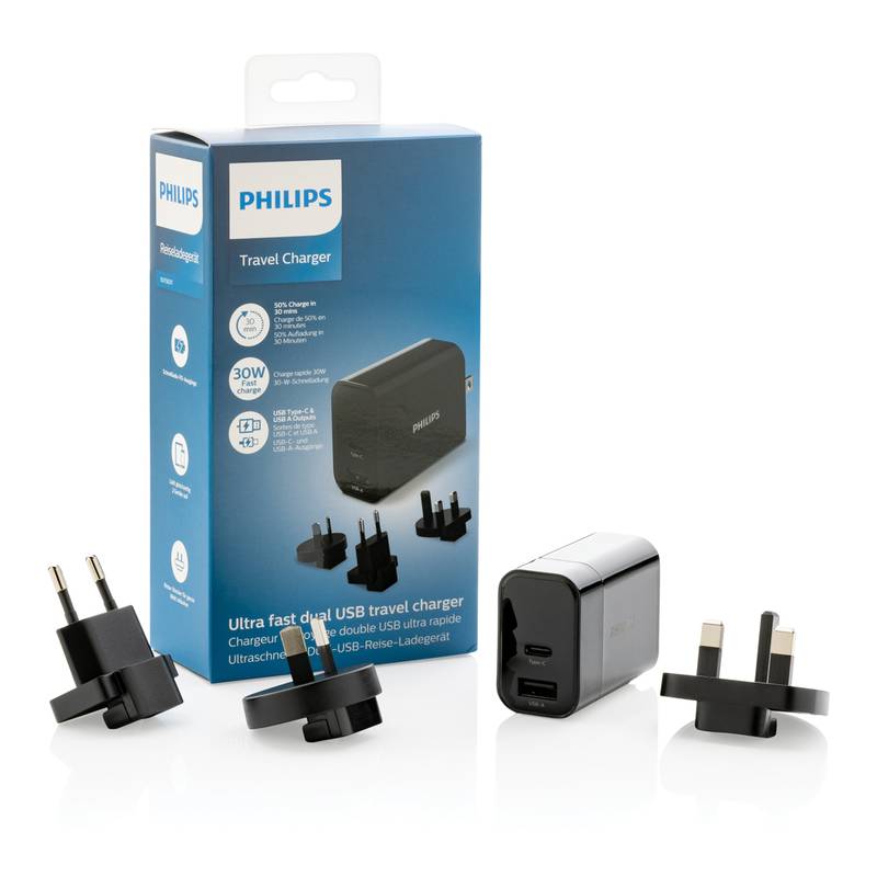 Ultra rychlý PD cestovní nabíjecí adaptér Philips Ultra rychlý PD cestovní nabíjecí adaptér Philips