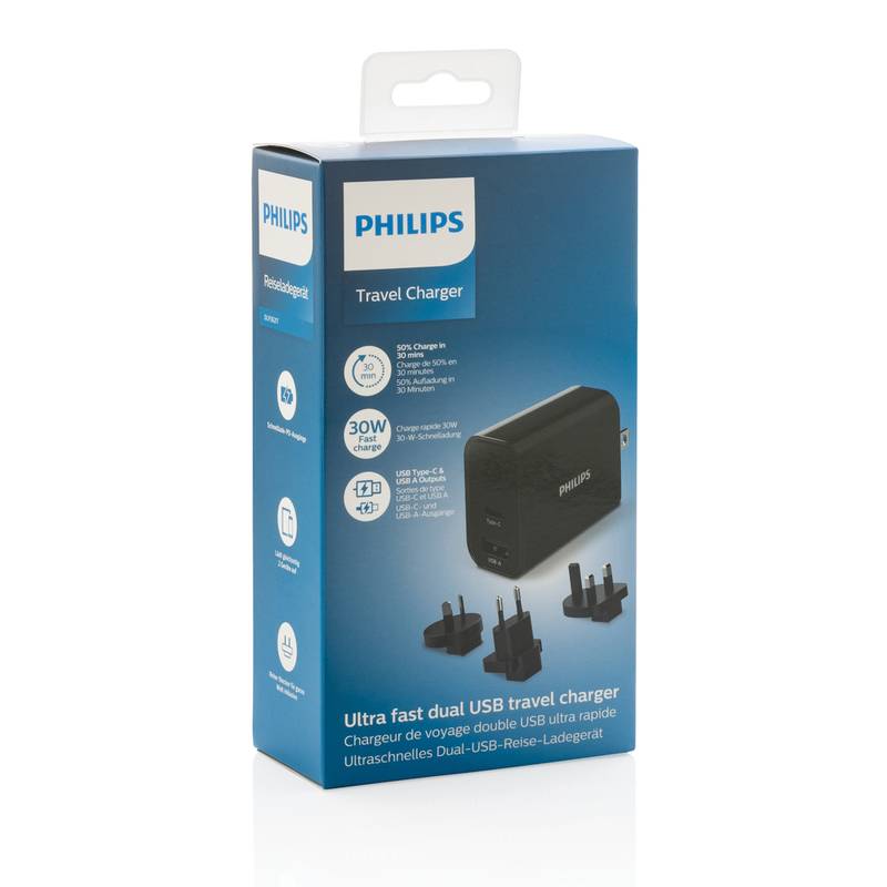 Ultra rychlý PD cestovní nabíjecí adaptér Philips Ultra rychlý PD cestovní nabíjecí adaptér Philips