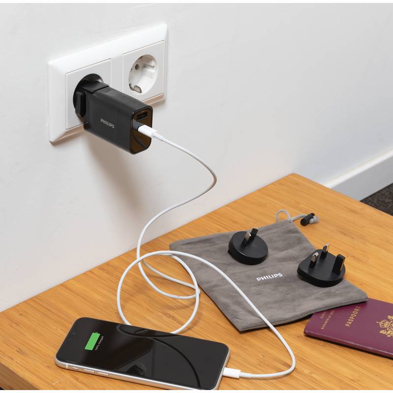 Ultra rychlý PD cestovní nabíjecí adaptér Philips Ultra rychlý PD cestovní nabíjecí adaptér Philips