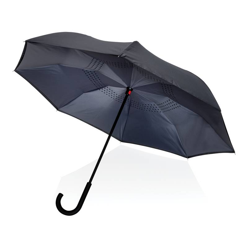 23" reverzný dáždnik Impact zo 190T RPET AWARE™, antracitová