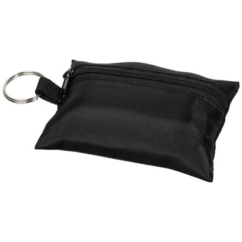 16 dielne vrecko prvej pomoci na kľúčenku Valdemar, čierna 16 dielne vrecko prvej pomoci na kľúčenku Valdemar, čierna