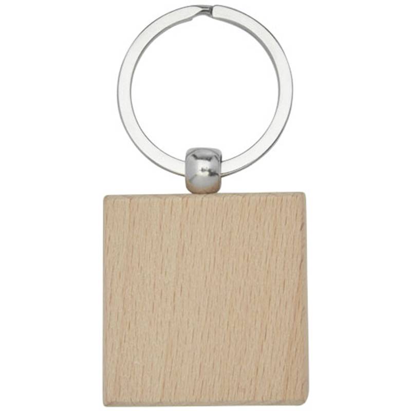Klíčenka z bukového dřeva Gioia ve tvaru čtverce, 4x4 cm, přírodní Klíčenka z bukového dřeva Gioia ve tvaru čtverce, 4x4 cm, přírodní