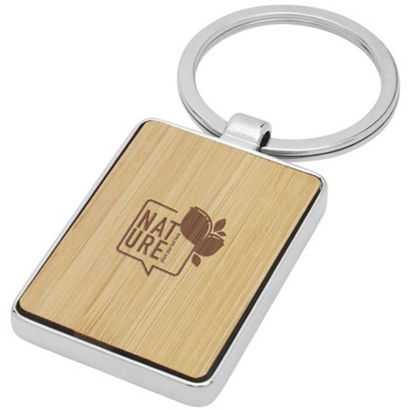 Neta bambusová obdélníková klíčenka, přírodní Neta bambusová obdélníková klíčenka, přírodní
