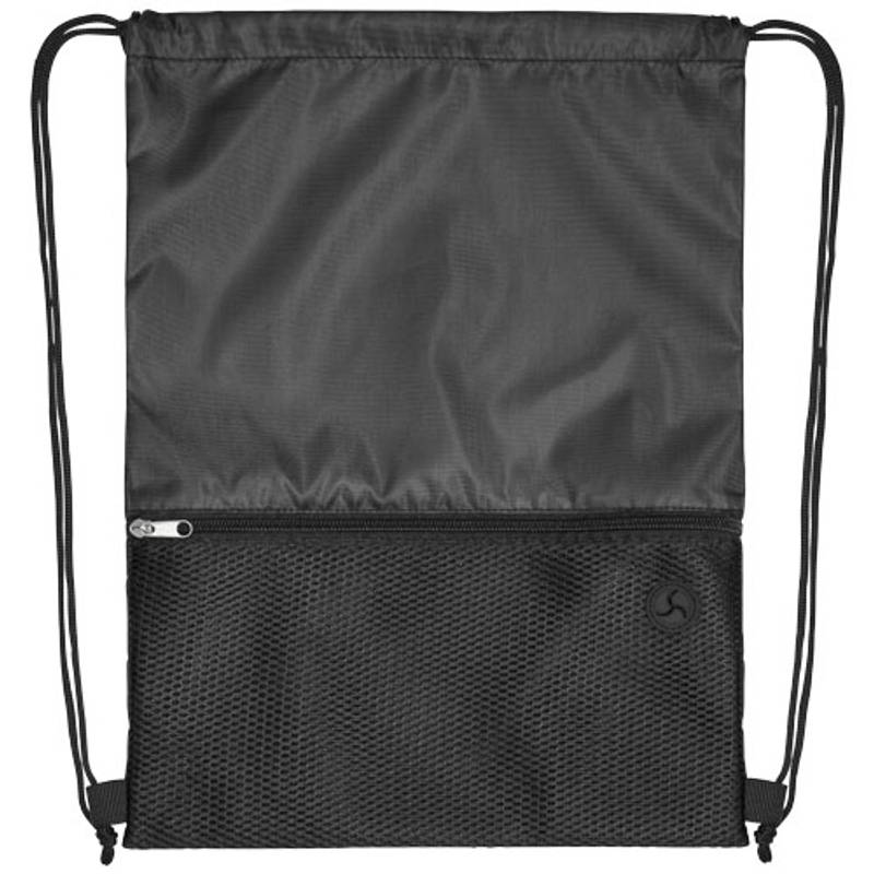 Batoh so sťahovacou šnúrkou zo sieťky Oriole, 210D polyester., čierna Batoh so sťahovacou šnúrkou zo sieťky Oriole, 210D polyester., čierna