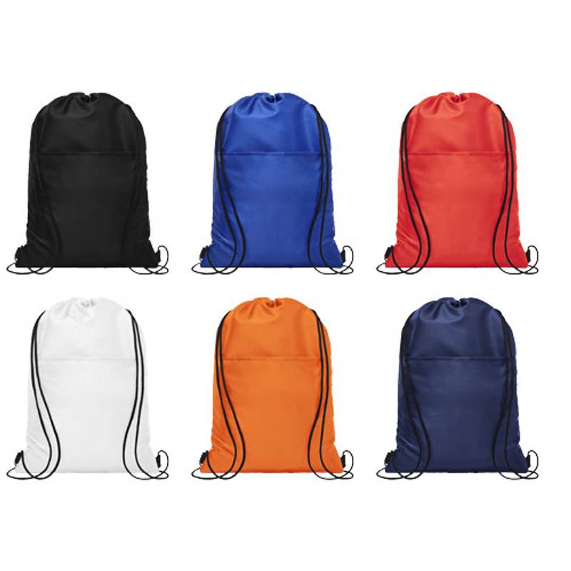 Chladiaca taška Oriole so sťahovacou šnúrkou, z polyesteru, čierna Chladiaca taška Oriole so sťahovacou šnúrkou, z polyesteru, čierna