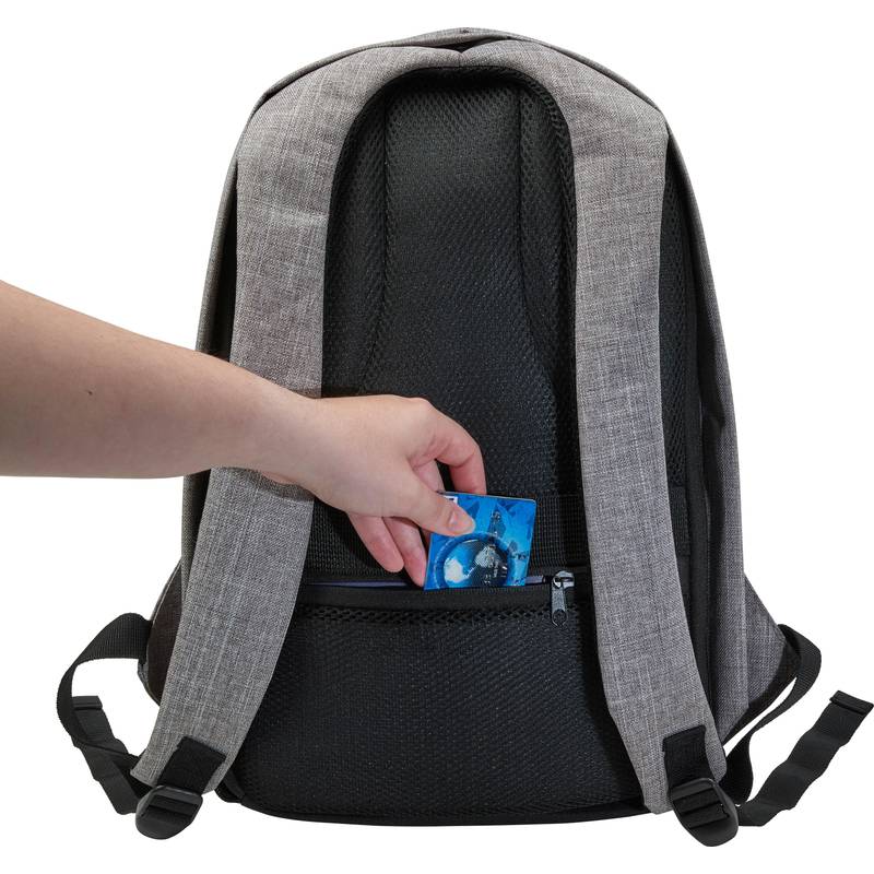 KEFUR cestovný batoh so vstupom pre USB, sivá KEFUR cestovný batoh so vstupom pre USB, sivá