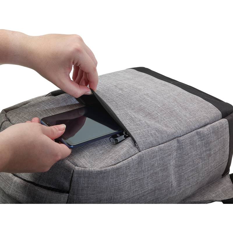 KEFUR cestovný batoh so vstupom pre USB, sivá KEFUR cestovný batoh so vstupom pre USB, sivá
