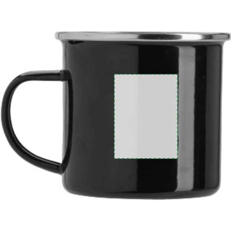 Smaltovaný hrnček (350 ml), čierna Smaltovaný hrnček (350 ml), čierna