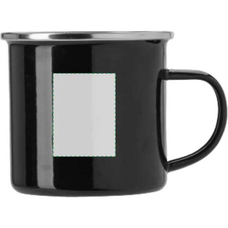 Smaltovaný hrnček (350 ml), čierna Smaltovaný hrnček (350 ml), čierna