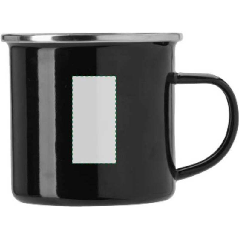 Smaltovaný hrnček (350 ml), čierna Smaltovaný hrnček (350 ml), čierna