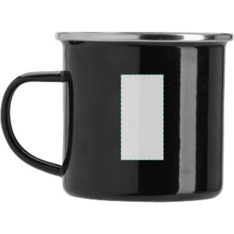 Smaltovaný hrnček (350 ml), čierna Smaltovaný hrnček (350 ml), čierna