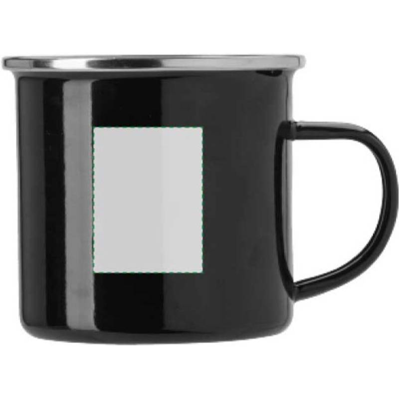 Smaltovaný hrnček (350 ml), čierna Smaltovaný hrnček (350 ml), čierna