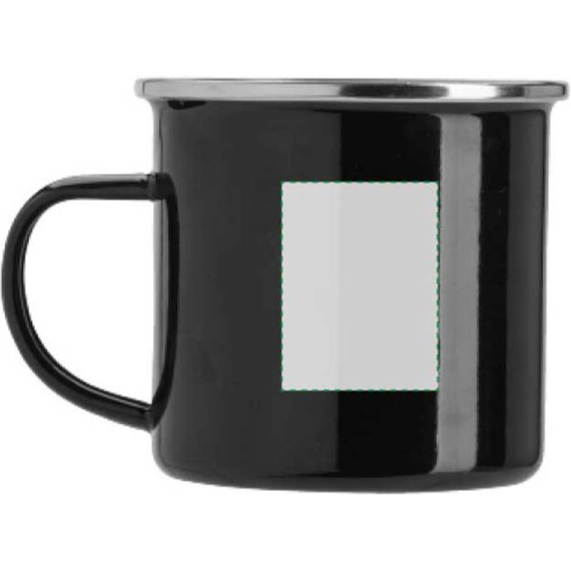 Smaltovaný hrnček (350 ml), čierna Smaltovaný hrnček (350 ml), čierna