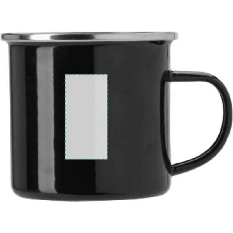 Smaltovaný hrnček (350 ml), čierna Smaltovaný hrnček (350 ml), čierna