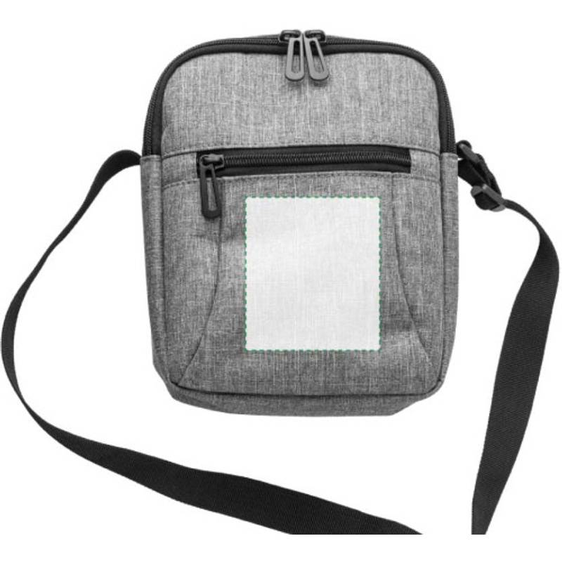 Polyesterová taška na rameno, sivá Polyesterová taška na rameno, sivá