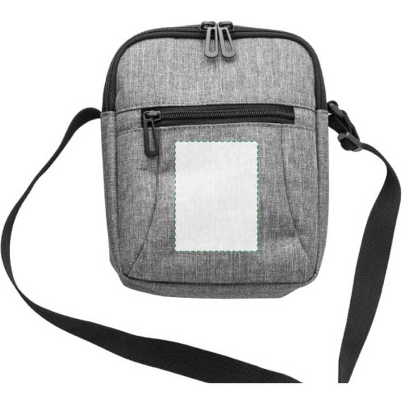 Polyesterová taška na rameno, sivá Polyesterová taška na rameno, sivá