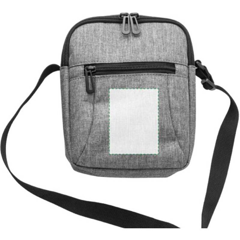 Polyesterová taška na rameno, sivá Polyesterová taška na rameno, sivá