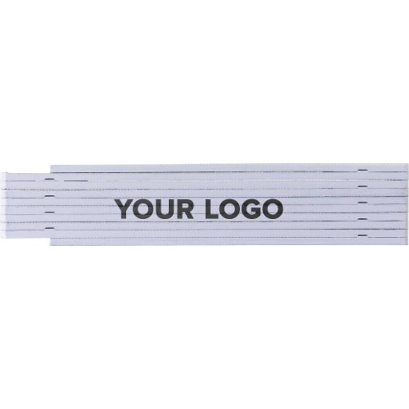 Plastový skladací metr, bílá Plastový skladací metr, bílá