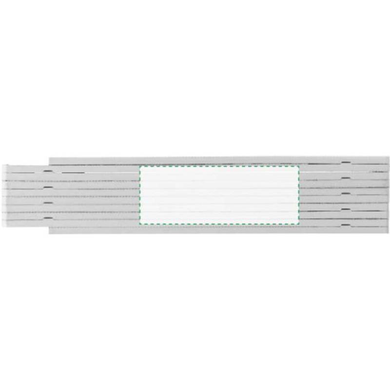 Plastový skladací metr, bílá Plastový skladací metr, bílá