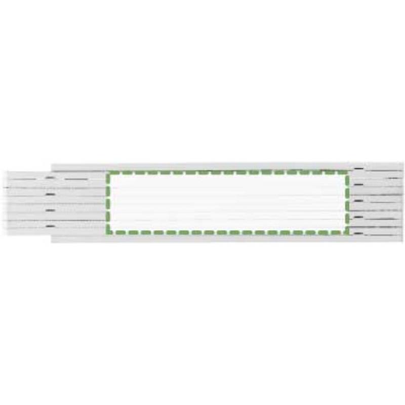 Plastový skladací metr, bílá Plastový skladací metr, bílá