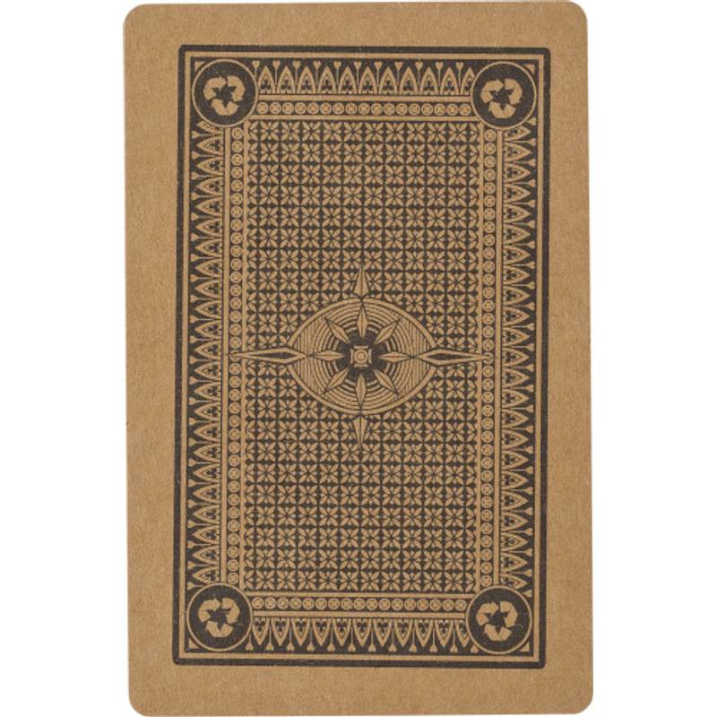 Hracie karty z recyklovaného papiera, hnedá Hracie karty z recyklovaného papiera, hnedá