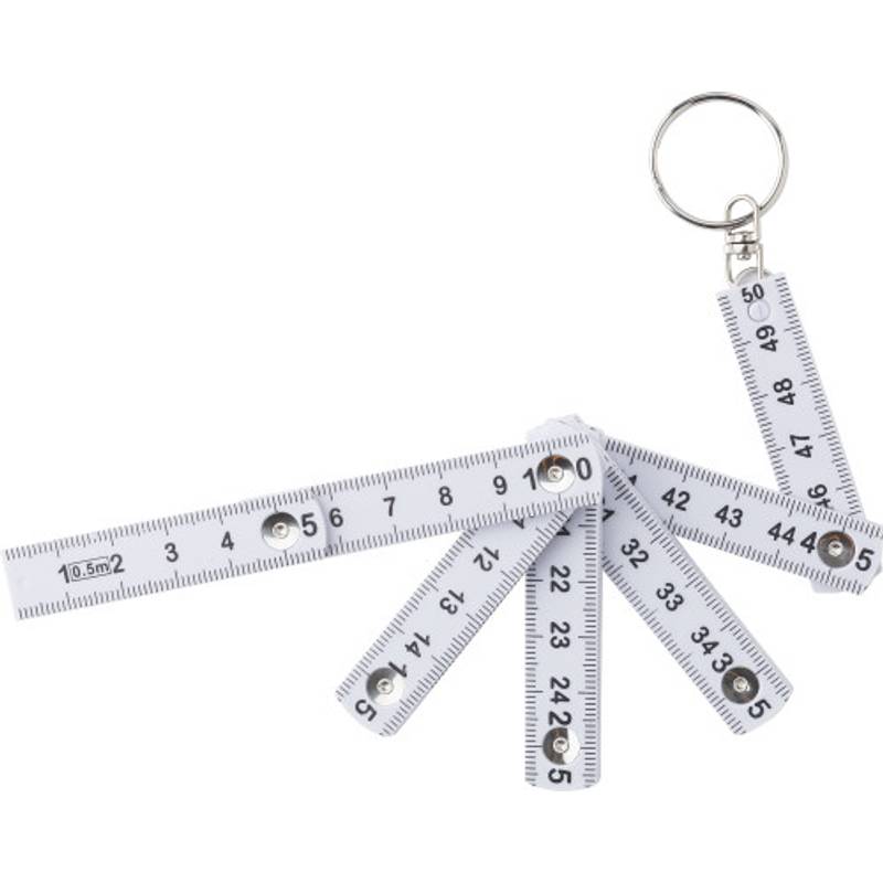 Plastový skladací metr, bílá Plastový skladací metr, bílá