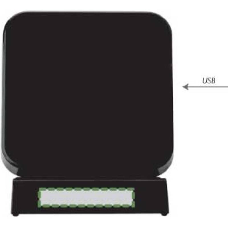 Plastová bezdrôtová nabíjačka, čierna Plastová bezdrôtová nabíjačka, čierna