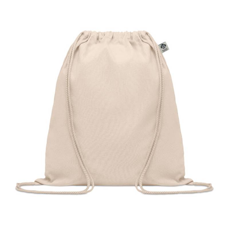 YUKI Sťahovací batoh z bio bavlny , béžová YUKI Sťahovací batoh z bio bavlny , béžová