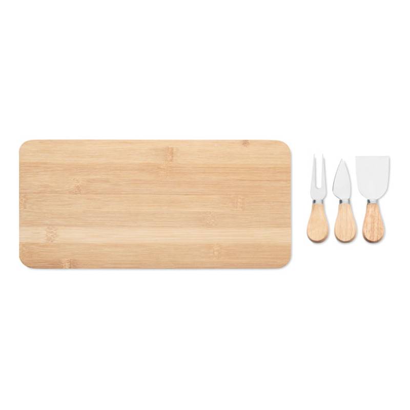 GLENAVY Sada desky na sýr z bambusu , hnědá GLENAVY Sada desky na sýr z bambusu , hnědá