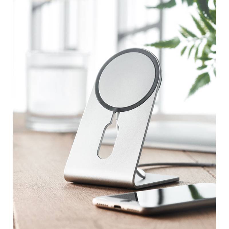 MELIS Přenosná magnetická nabíječka , stříbrná matná MELIS Přenosná magnetická nabíječka , stříbrná matná