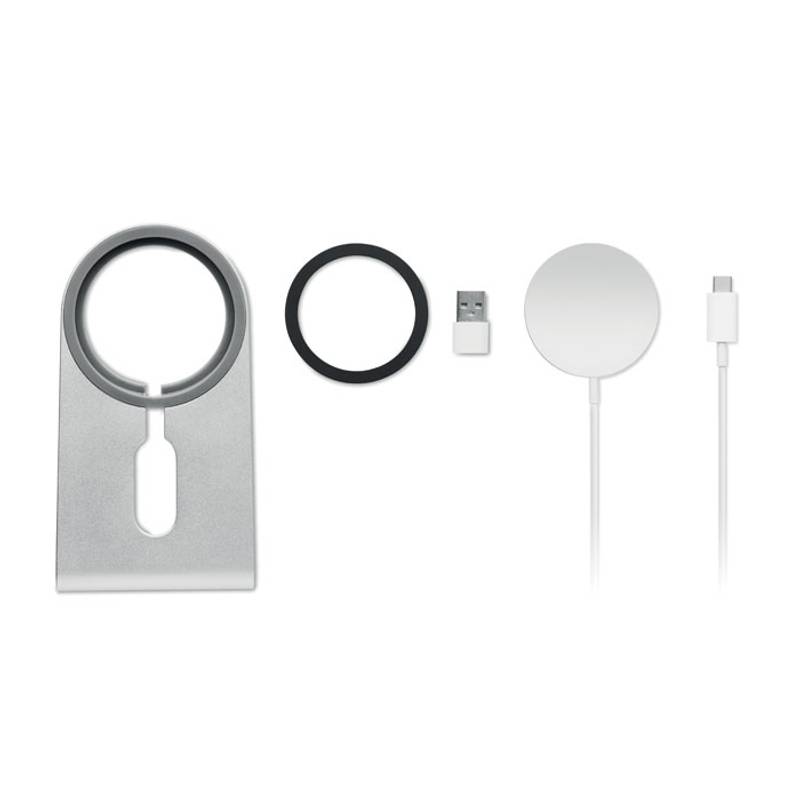 MELIS Přenosná magnetická nabíječka , stříbrná matná MELIS Přenosná magnetická nabíječka , stříbrná matná