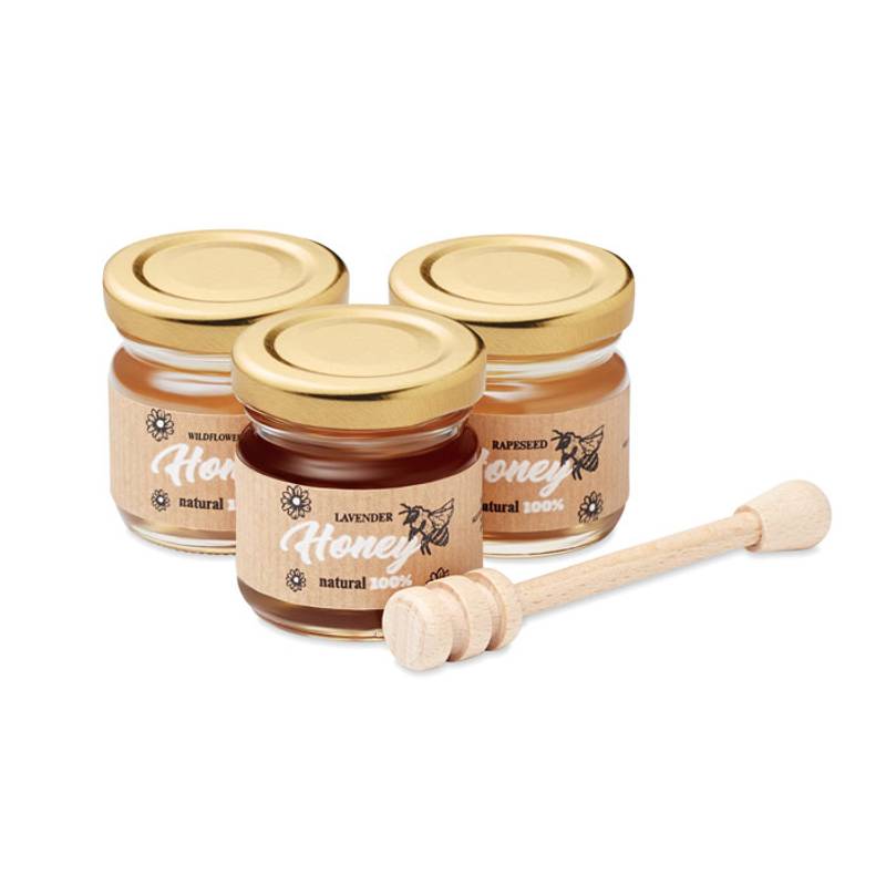 BEEBEE SET Súprava 3 pohárov medu , hnedá BEEBEE SET Súprava 3 pohárov medu , hnedá