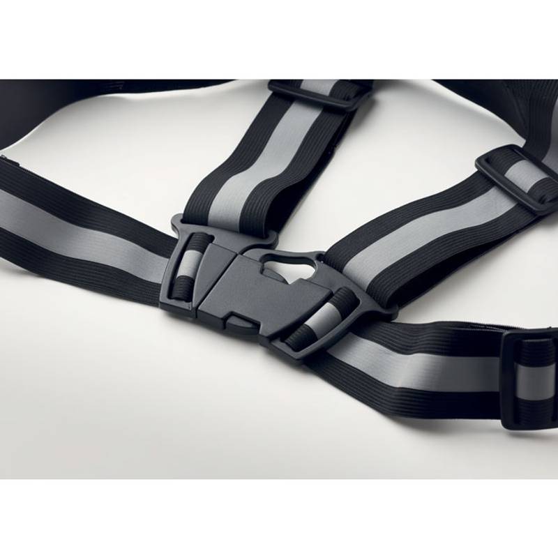 ALLVISIBLE  Reflexný pás na telo , čierna