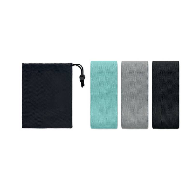 BANDA Sada 3 fitness pásů v pouzdru , černá BANDA Sada 3 fitness pásů v pouzdru , černá