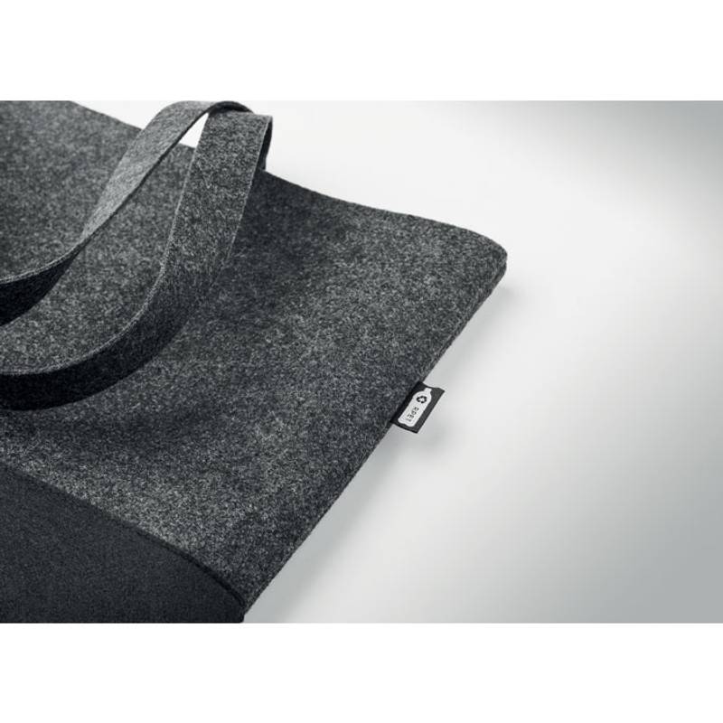 DUO INDICO Nákupní taška z plsti RPET , šedá tmavá DUO INDICO Nákupní taška z plsti RPET , šedá tmavá