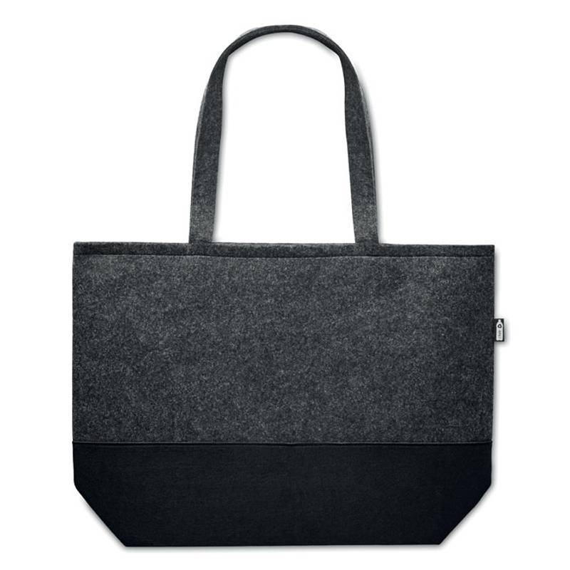 DUO INDICO Nákupní taška z plsti RPET , šedá tmavá DUO INDICO Nákupní taška z plsti RPET , šedá tmavá