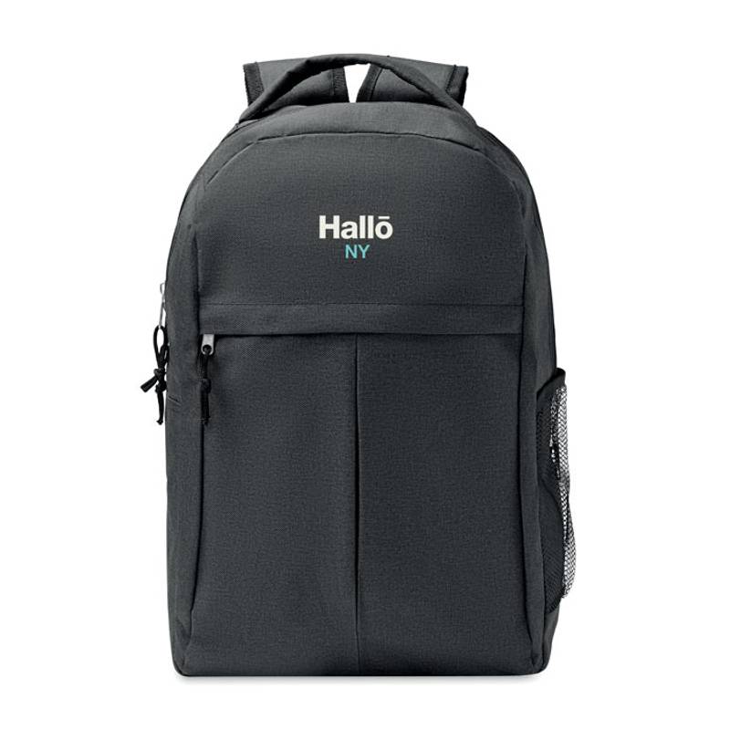 SIENA Batoh z materiálu 600D RPET , čierna SIENA Batoh z materiálu 600D RPET , čierna