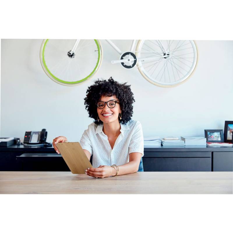 CLIPBO Bambusová zložka A4 s klipom , hnedá CLIPBO Bambusová zložka A4 s klipom , hnedá