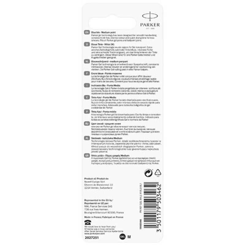 Gelová náplň do kuličkového pera, modrá Gelová náplň do kuličkového pera, modrá