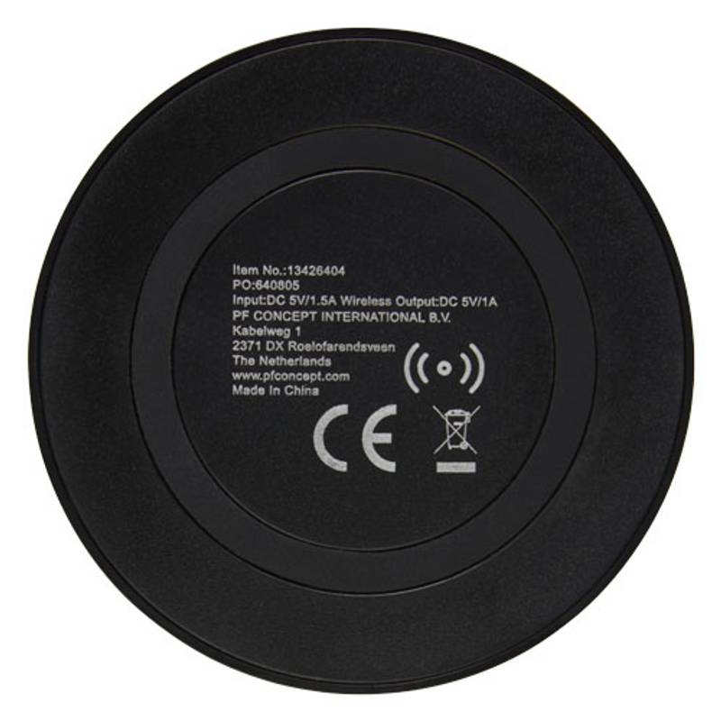 Bezdrátová nabíjecí podložka, černá Bezdrátová nabíjecí podložka, černá