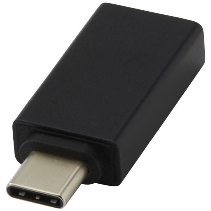 Hliníkový adaptér USB-C na USB-A 3.0 Adapt, čierna