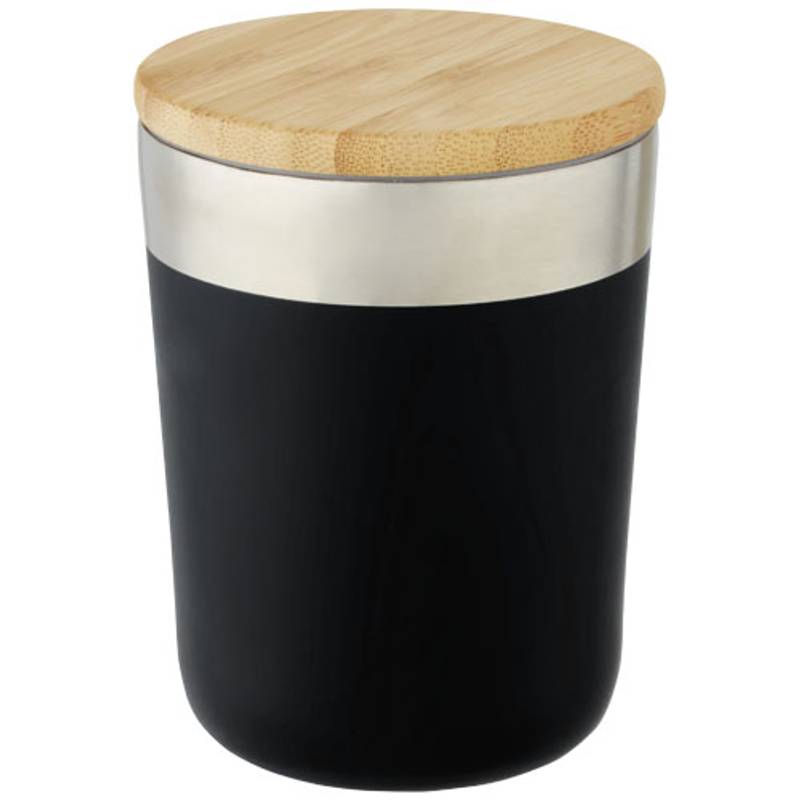 Termo hrnek objemu 300 ml z nerezové oceli s měděnou vakuovou izolací a bambusovým víčkem Lagan Termo hrnek objemu 300 ml z nerezové oceli s měděnou vakuovou izolací a bambusovým víčkem Lagan