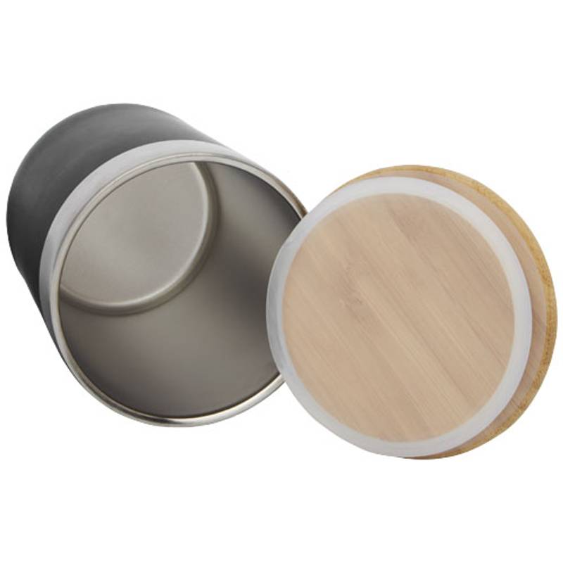 Termo hrnek objemu 300 ml z nerezové oceli s měděnou vakuovou izolací a bambusovým víčkem Lagan Termo hrnek objemu 300 ml z nerezové oceli s měděnou vakuovou izolací a bambusovým víčkem Lagan