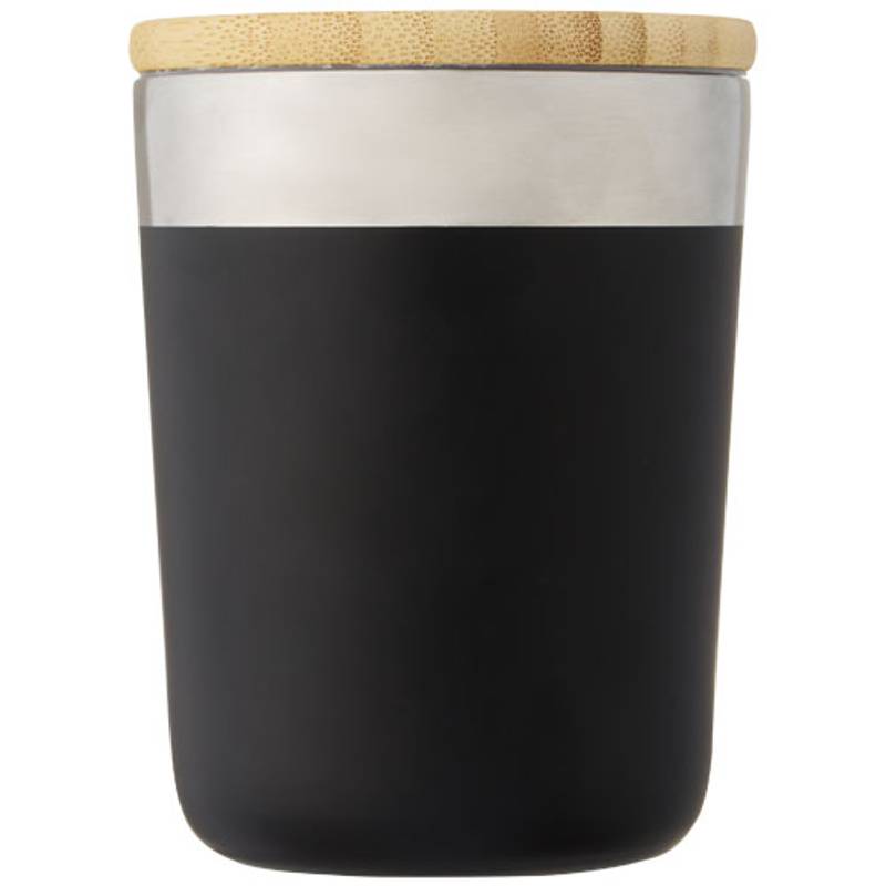 Termo hrnek objemu 300 ml z nerezové oceli s měděnou vakuovou izolací a bambusovým víčkem Lagan Termo hrnek objemu 300 ml z nerezové oceli s měděnou vakuovou izolací a bambusovým víčkem Lagan