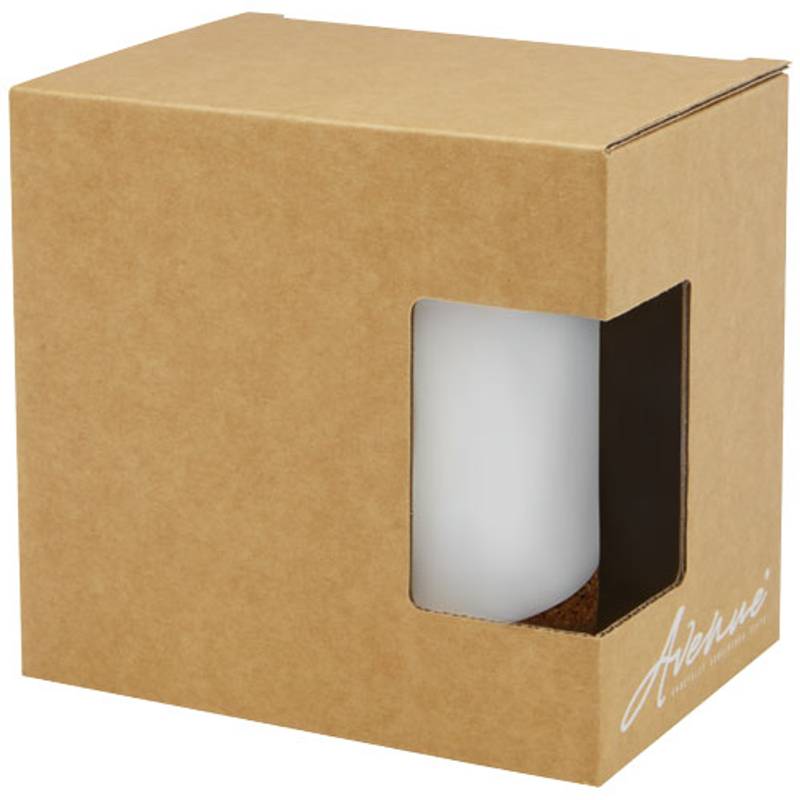 Keramický hrnek o objemu 425 ml s korkovou spodní částí Neiva, bílá Keramický hrnek o objemu 425 ml s korkovou spodní částí Neiva, bílá