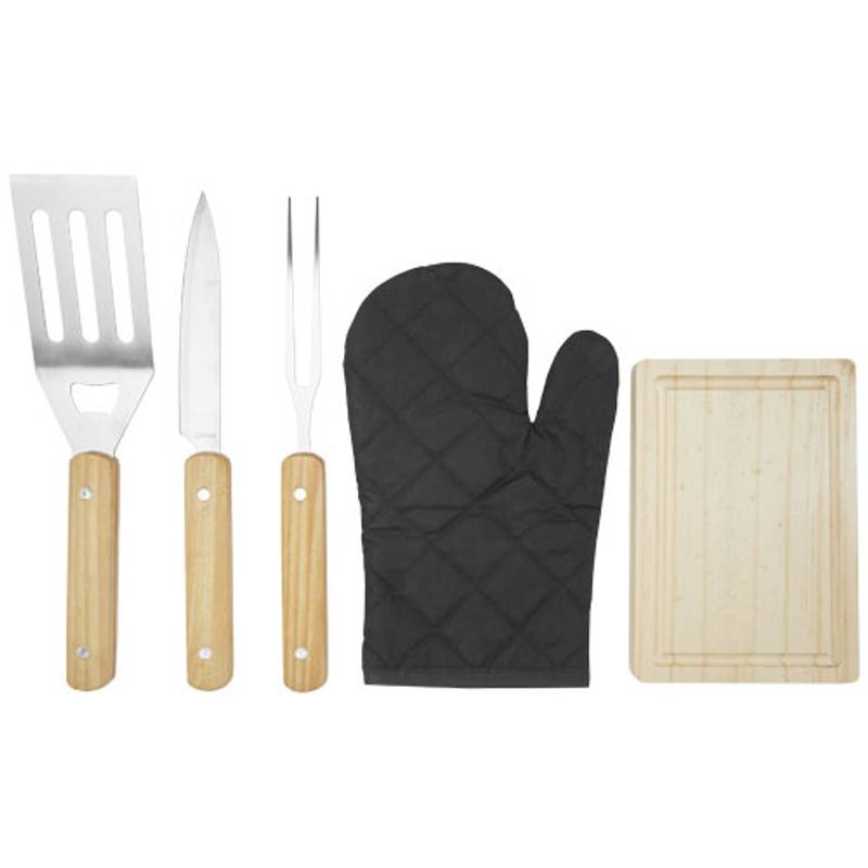 5dílná sada na grilování Gratar, přírodní 5dílná sada na grilování Gratar, přírodní