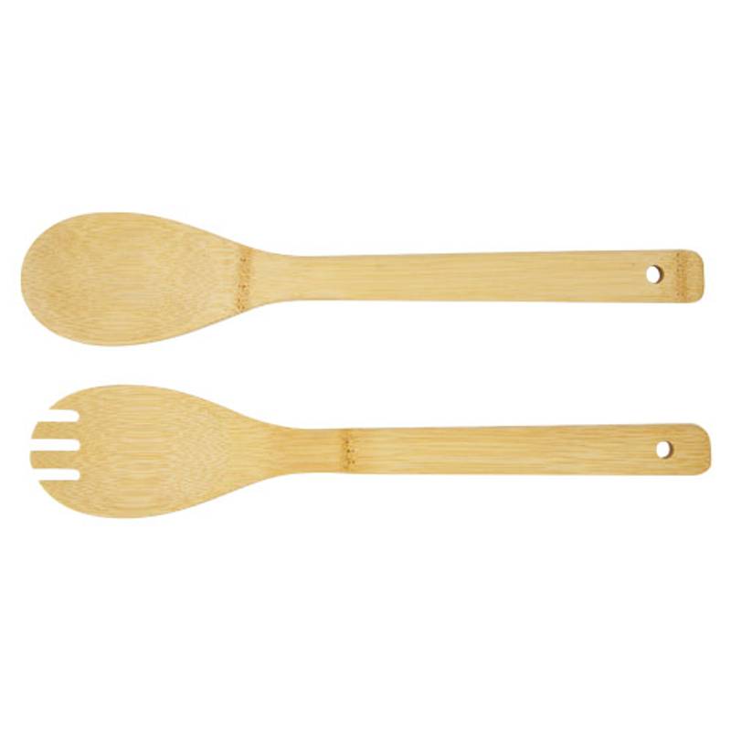 Bambusová šalátová misa a pomôcky Argulls, prírodná Bambusová šalátová misa a pomôcky Argulls, prírodná