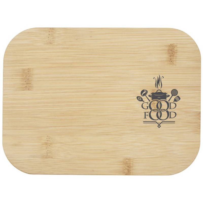 Sklenená obedová krabička s bambusovým uzáverom Roby, biela Sklenená obedová krabička s bambusovým uzáverom Roby, biela