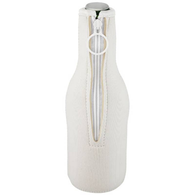 Pouzdro na láhve z recyklovaného neoprenu Fris, bílá Pouzdro na láhve z recyklovaného neoprenu Fris, bílá